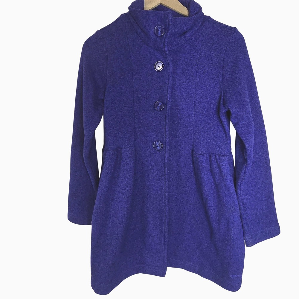 Patagonia Girls' Better Sweater Coat Peacoat Cobalt Blue XXL 16-18‎